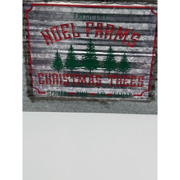 Christmas wall decor corrugated metal sign - Picture 2 of 4